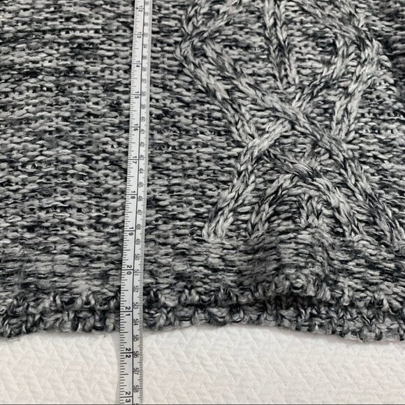 BLUENOTES🌸GREY Chunky Knit Cowl Neck Sweater Grey/Black Size S - Picture 8 of 9